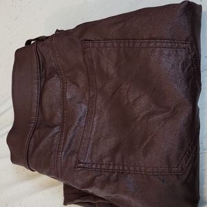 Express Coated Jeans Deep Burgundy 14S